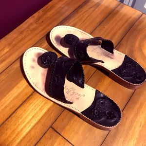 Jack Rogers Black Sandals
